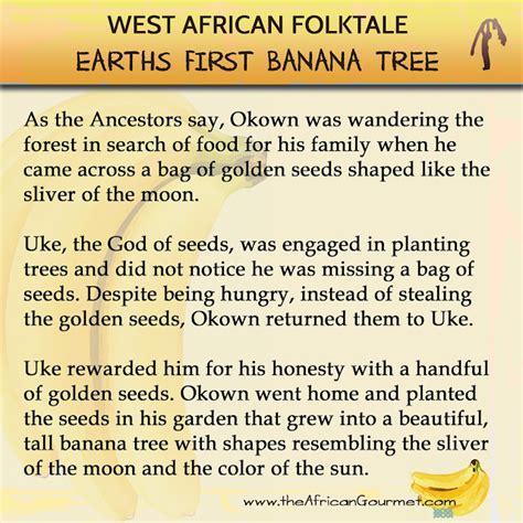 African Folktale Story of the First Banana Tree on Earth