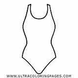 Swimsuit Coloring Pages For Kids  Free To sketch template