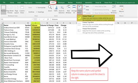 How to Freeze Rows and Columns in Excel - BRAD EDGAR