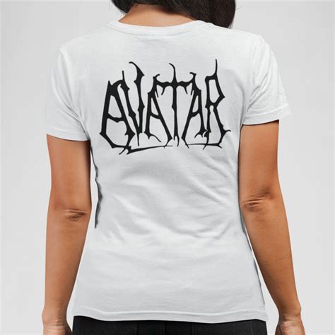 Avatar Band T-Shirt, Avatar Logo White Tee Shirt, Thrash Metal Merchandise – Metal Merch T ...