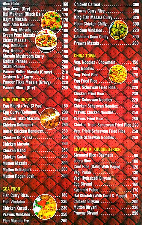 Menu of Goa Food Court, Candolim, Goa | Dineout