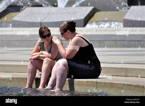 National World War II Memorial and fountain, Washington DC, USA Stock ...