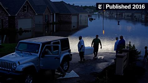 Thousands Displaced in Storm-Drenched Louisiana - The New York Times