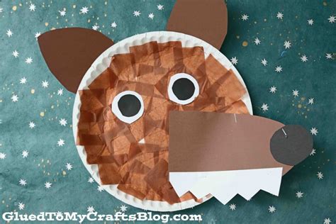 Paper Plate Wolf - Children's Book Inspired Craft Idea