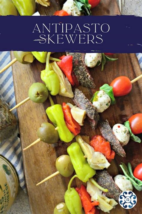 Antipasto Skewers - Katie's Cucina