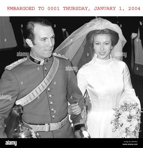 Royalty - Princess Anne and Captain Mark Phillips Wedding - London Stock Photo - Alamy