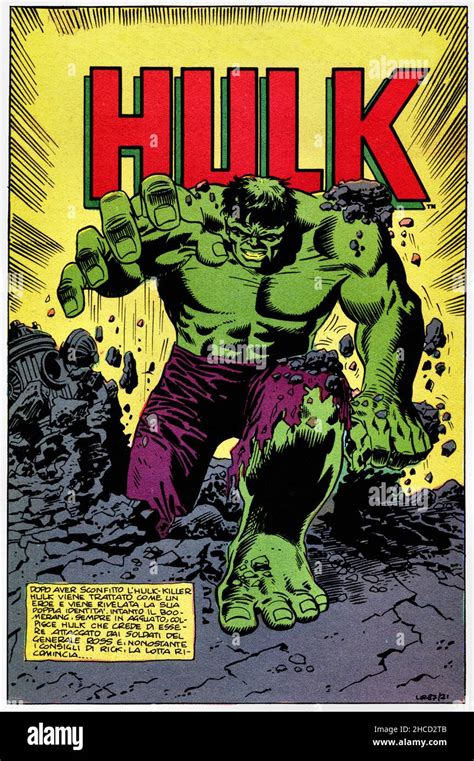 Hulk comic book cover hi-res stock photography and images - Alamy