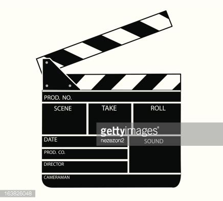 Movie Clapper Board Stock Vector | Royalty-Free | FreeImages