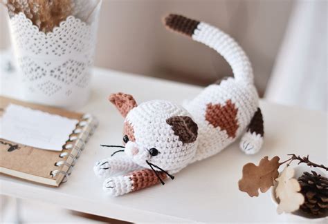 Crochet Calico Cat Pattern Amigurumi Spotted Kitten Tutorial | Etsy