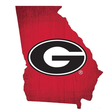 Georgia Bulldogs 12" Logo State Sign - Walmart.com - Walmart.com