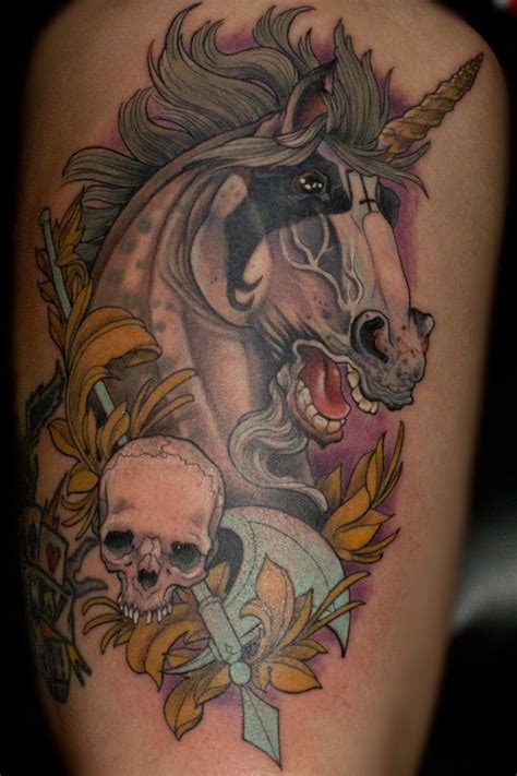 Pin on ★ Unicorn Tattoos