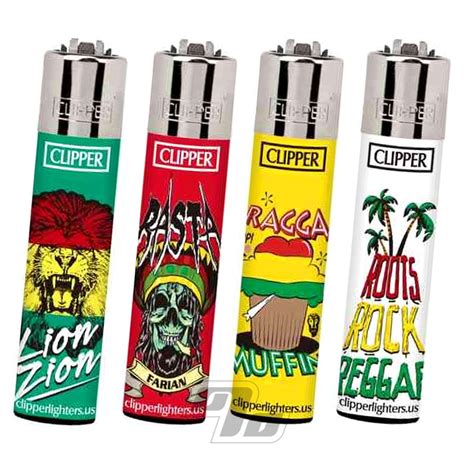 Clipper Lighters Rasta