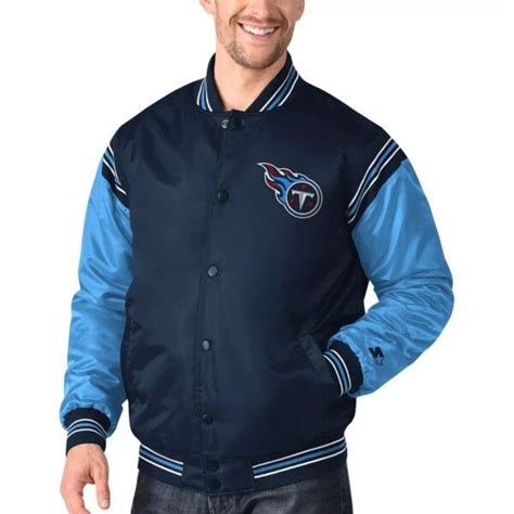 Tennessee Titans Jacket in Navy/Light Blue Color