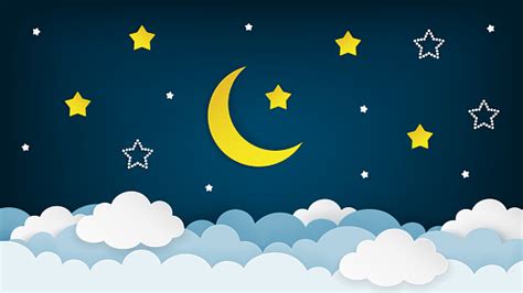 Night Moon Cartoon Icon Transparent PNG & SVG Vector