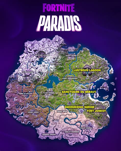 Fortnite Chapitre 3 Saison 4 : voici la nouvelle carte de l’île