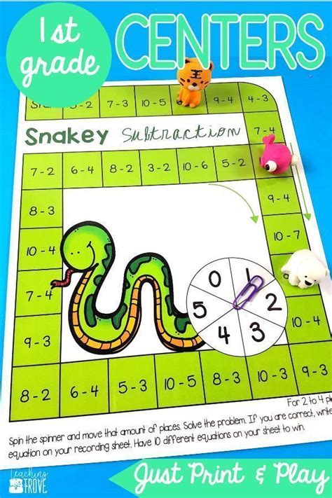 Math Games for First Grade | First grade math, Teaching subtraction, Math games