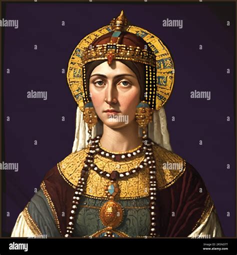 Vector of Byzantine empress Theodora (c. 500- 548), wife of Justinian I Stock Vector Image & Art ...