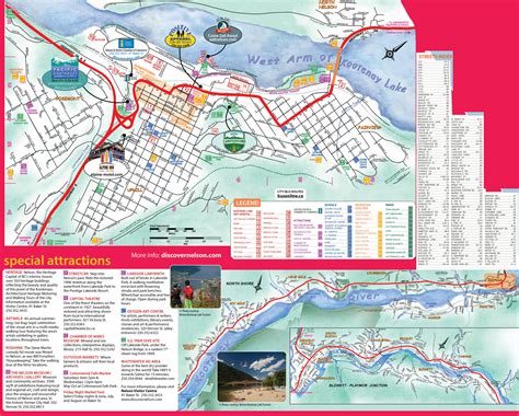 Nelson and Castlegar BC Map - 2023 - West Kootenay Vacation Maps