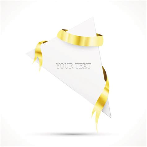 Gold ribbon banner free vector free vector download (17,584 Free vector ...