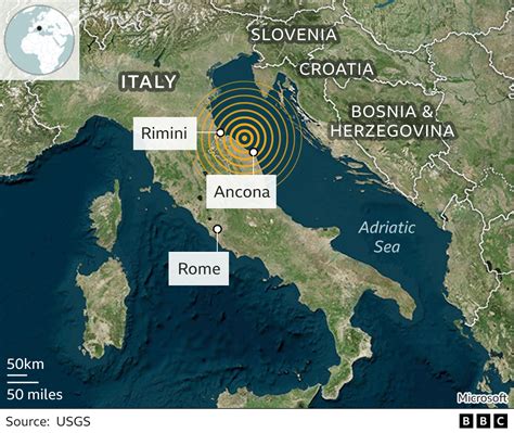 Italy earthquake felt in several countries - BBC News