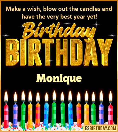 Happy Birthday Monique GIF 🎂 Images Animated Wishes【28 GiFs】