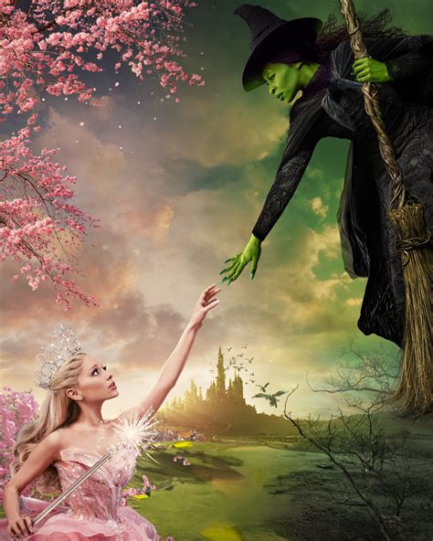 Poster and trailer revealed for the movie WICKED starring Ariana Grande ...