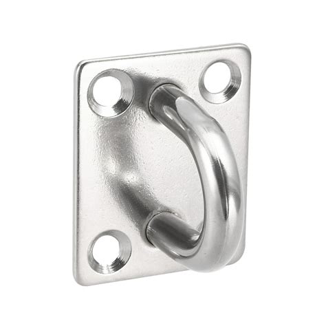 Stainless Steel Ceiling Hook Pad Eye Plate Hardware 50mmX40mmX35mm Staple Hook Loop Wall Mount ...