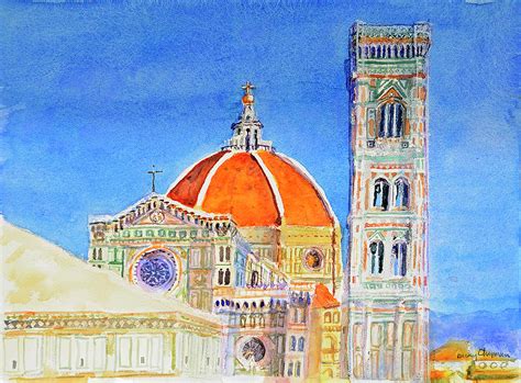 The Duomo in Florence, Italy Painting by Becky Chapman - Pixels