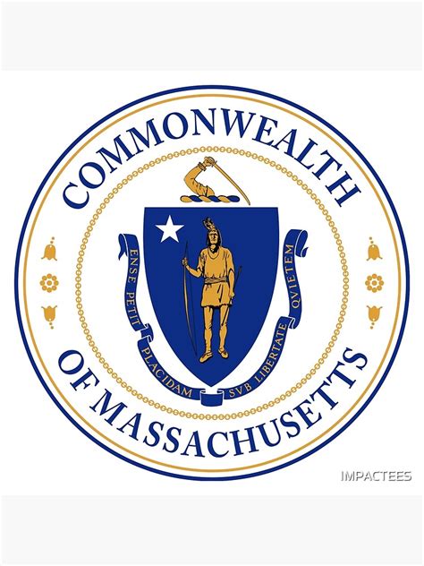 "MASSACHUSETTS STATE SEAL 2" Clock for Sale by IMPACTEES | Redbubble