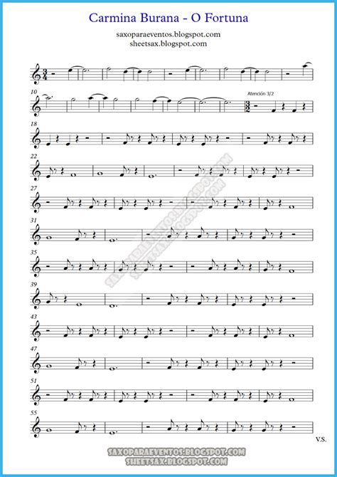 Music score of Carmina Burana (O fortuna) by Carl Orff (Sheet music for Carmina Burana) - Free ...