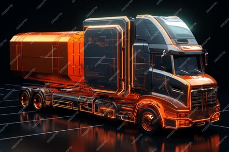 Premium AI Image | articulated lorry