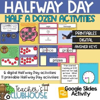 Halfway Day Unit by Teacher's Clubhouse | Teachers Pay Teachers