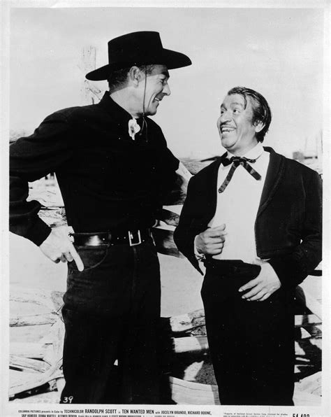 Randolph Scott and Alfonso bedoya | American actors, Randolph scott, Actors