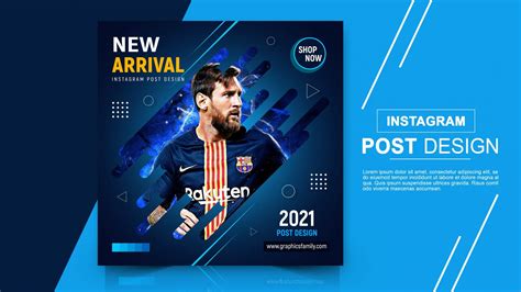 Sports eCommerce Instagram Post Design PSD – GraphicsFamily