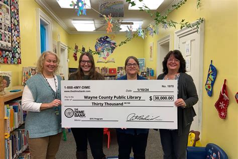 Wayne County Public Library Receives $30,000 Donation