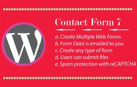 Create amazing Web Forms using Contact Form 7 Plugin in WordPress