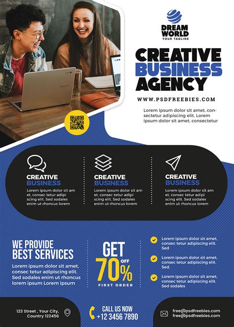 Business Advertisement Creative Flyer PSD | PSDFreebies.com