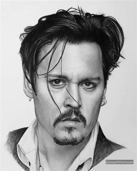 A Pencil Drawing I did of Johnny Depp : r/drawing