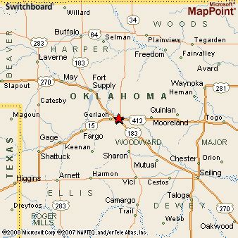 Woodward, Oklahoma Area Map & More