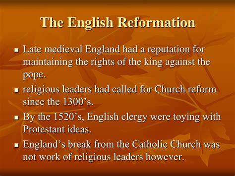 PPT - Henry VIII and the Reformation in England PowerPoint Presentation ...