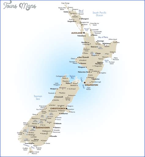 Cambridge New Zealand Map - ToursMaps.com