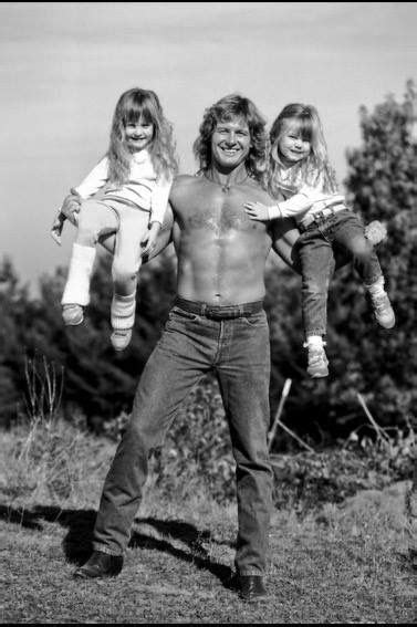 Piper with his daughters, 1988 : r/SquaredCircle