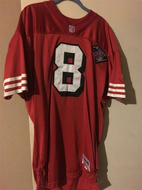 49ers jersey 94-95 Authentic Steve Young throwback Wilson jersey 49ers ...