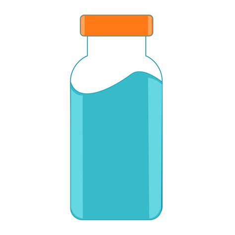 Blue glass vial isolated on transparent background 20966270 PNG