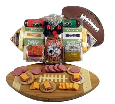 Football Favorites: Deluxe Football Gourmet Gift Basket at Gift Baskets Etc