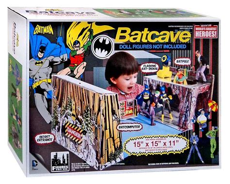 Batman 1966 TV Series Retro Batcave 3 Playset Figures Toy Company - ToyWiz