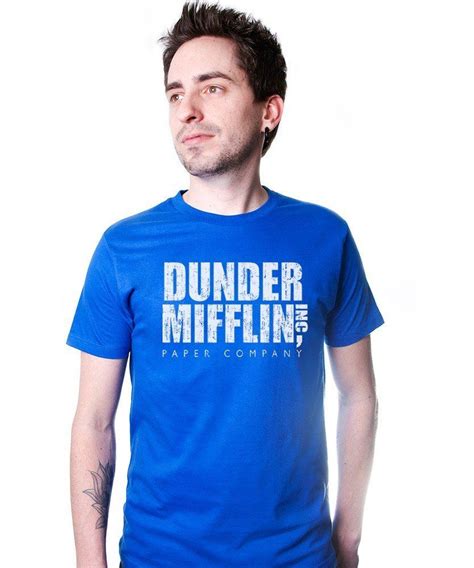 DUNDER MIFFLIN TSHIRT Funny Humor THE OFFICE TEE Paper COMPANY Dwight ...