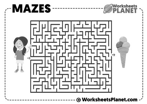 Free Printable Maze Worksheets - FREE PRINTABLE TEMPLATES