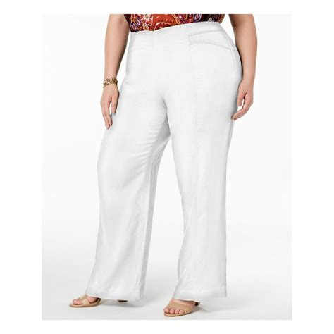 INC - INC Womens White Pants Plus Size: 14W - Walmart.com - Walmart.com