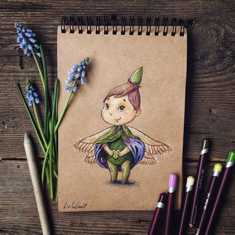 cute-color-pencil-drawings-ideas | 99Inspiration - Wonderful Artwork Inspiration